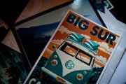 Big Sur postcard wedding invitations.