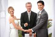 A Hyatt Carmel Highlands wedding ceremony conducted by Ken Robins.
