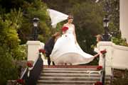 A bride before her wedding at the Lodge at Pebble Beach.