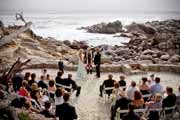 A coastal wedding ceremony off 17-Mile Drive in Pebble Beach.
