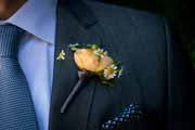 mens wedding boutonniere.