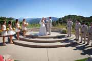 A wedding ceremony at Holman Ranch in Carmel Valley.