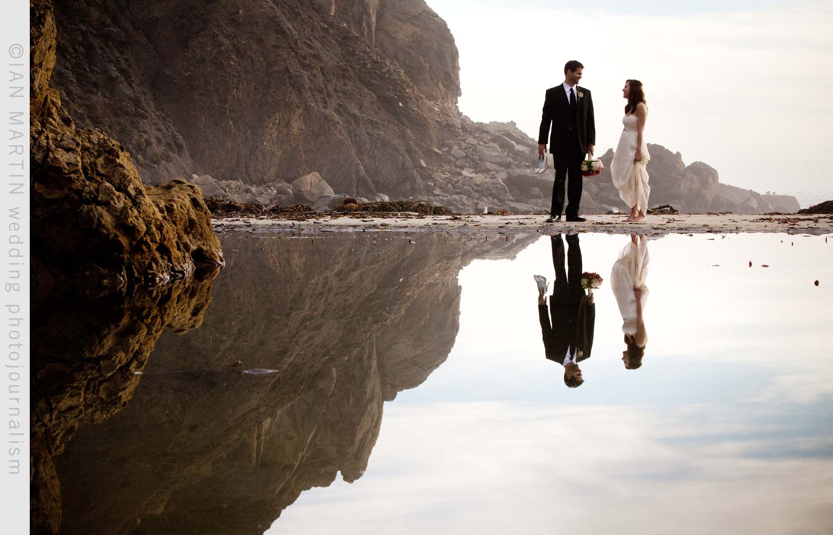 A wedding at Pfeiffer Beach in Big Sur, California.