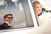 A candid wedding portrait.
