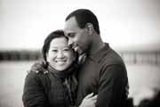 An engagement portrait at Crissy Field in San Francisco, California.