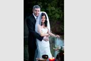 A candid wedding portrait at Cliff House at Post Ranch Inn.