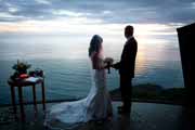 Sunset at Post Ranch Inn Cliff House wedding in Big Sur.