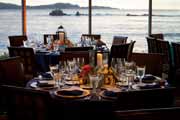 Beach Club in Pebble Beach wedding reception table.