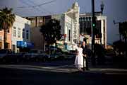 Newlyweds in San Francisco's Mission District.